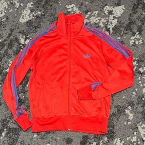 Adidas Scarlet Jacket with Azure Stripes